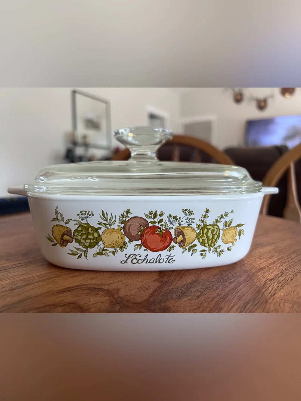 Corning Ware A-1-B L’Échalote Spice of Life 1 Quart Casserole With Lid